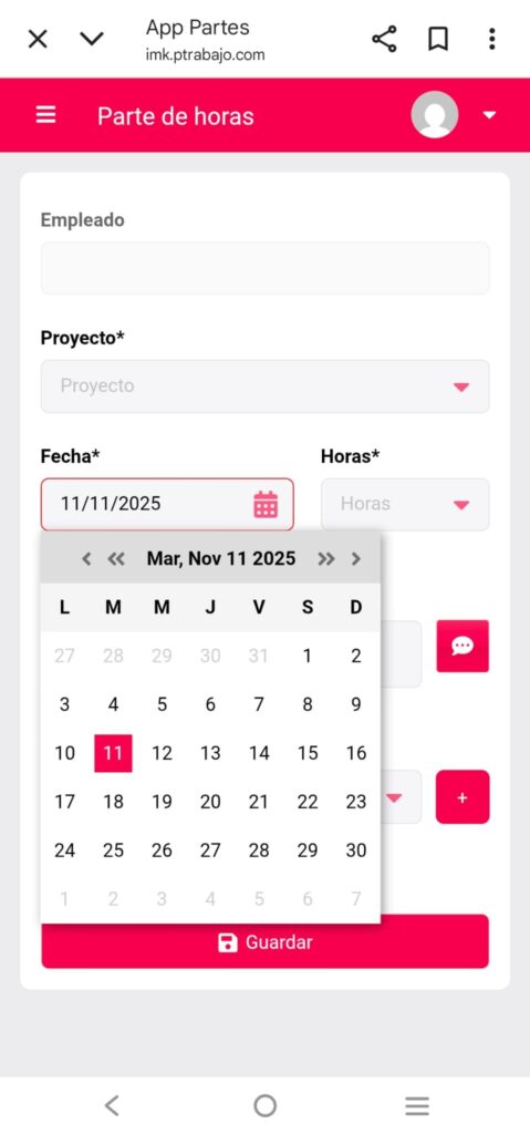 3 Partes de trabajo fecha 479x1024 - App partes de trabajo