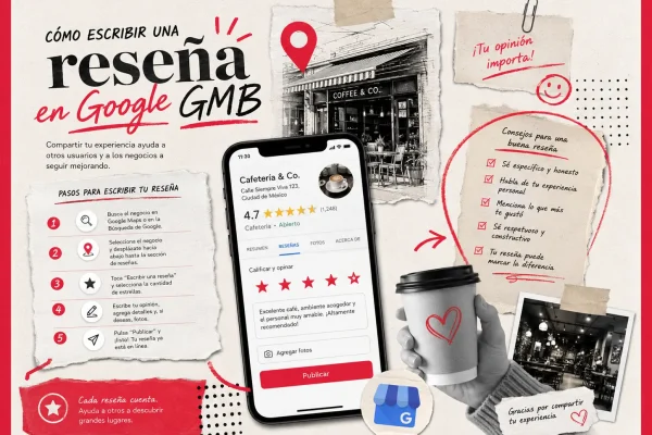 C&oacute;mo escribir una rese&ntilde;a en Google GMB